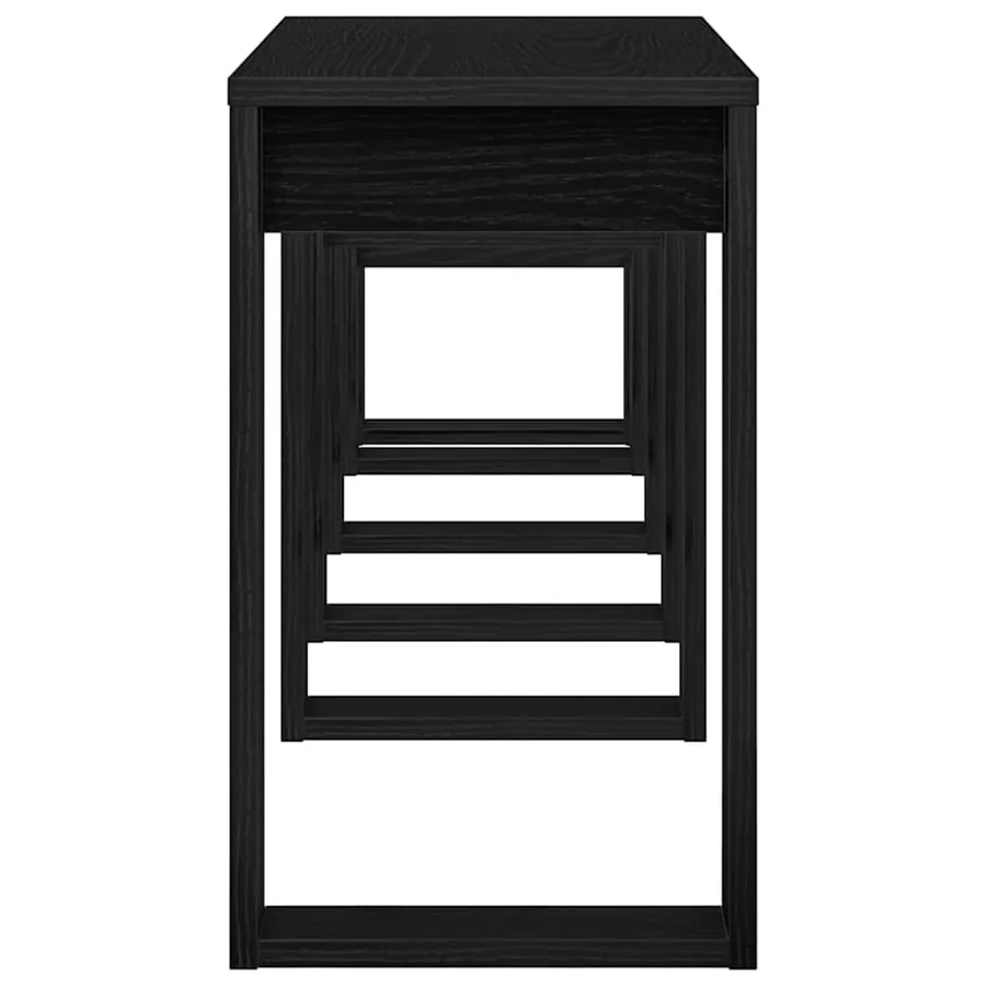 Tables gigognes 3 pcs Chêne noir Bois d'ingénierie - 9
