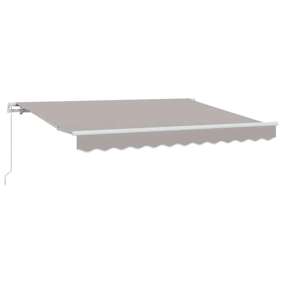 Auvent Rétractable Gris clair 250 x 200 cm tissu - 2