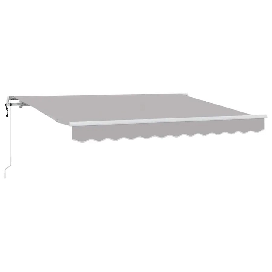 Auvent Rétractable Gris clair 250 x 200 cm tissu - 2