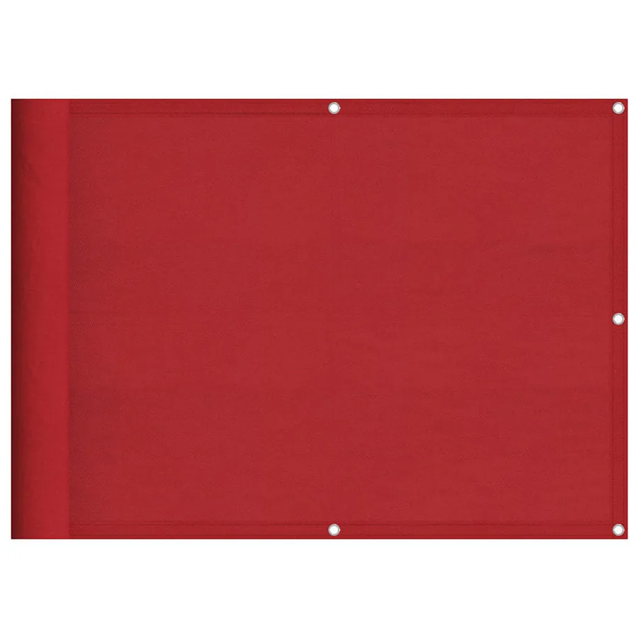 Paravent de balcon rouge 75 x 700 cm 100 % polyester Oxford - 2