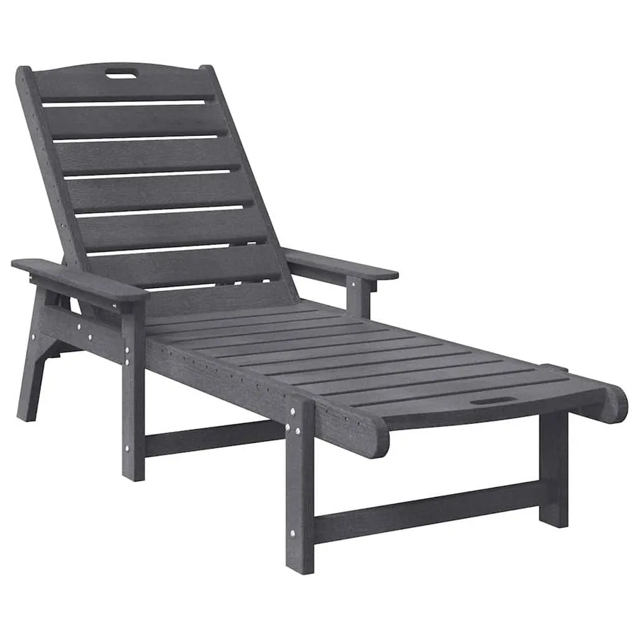 Transat Gris clair 195,5 x 53 x 98,5 cm HDPE - 2