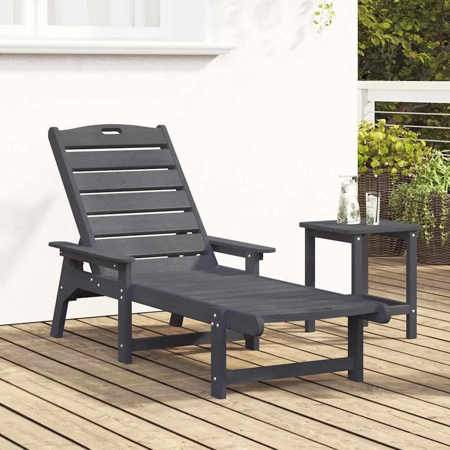 Transat Gris clair 195,5 x 53 x 98,5 cm HDPE - 3