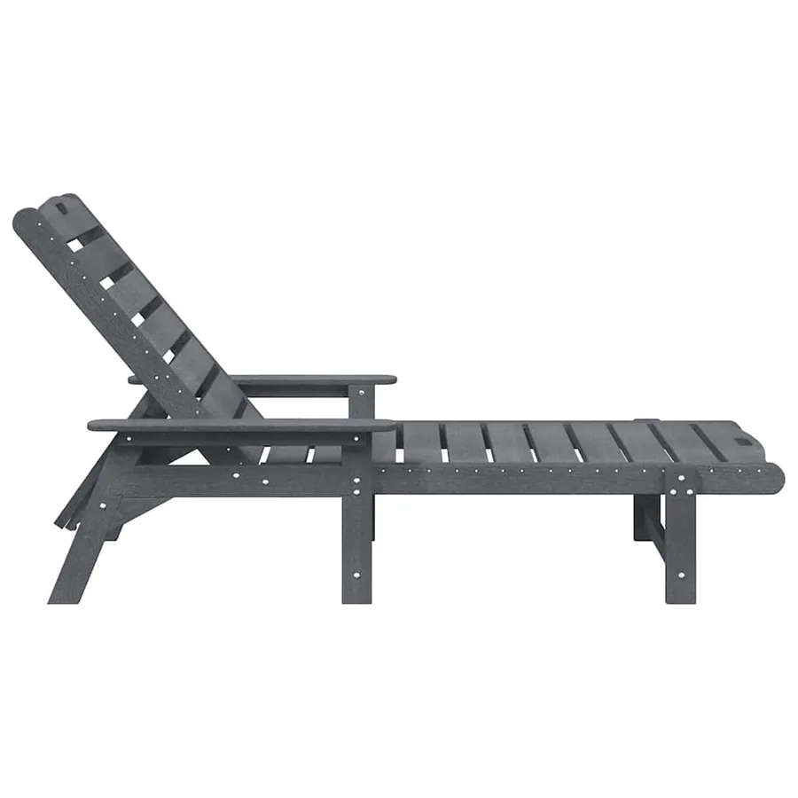 Transat Gris clair 195,5 x 53 x 98,5 cm HDPE - 5