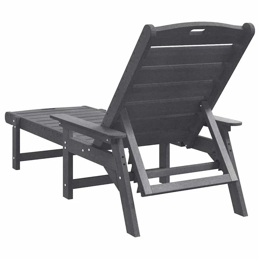 Transat Gris clair 195,5 x 53 x 98,5 cm HDPE - 6