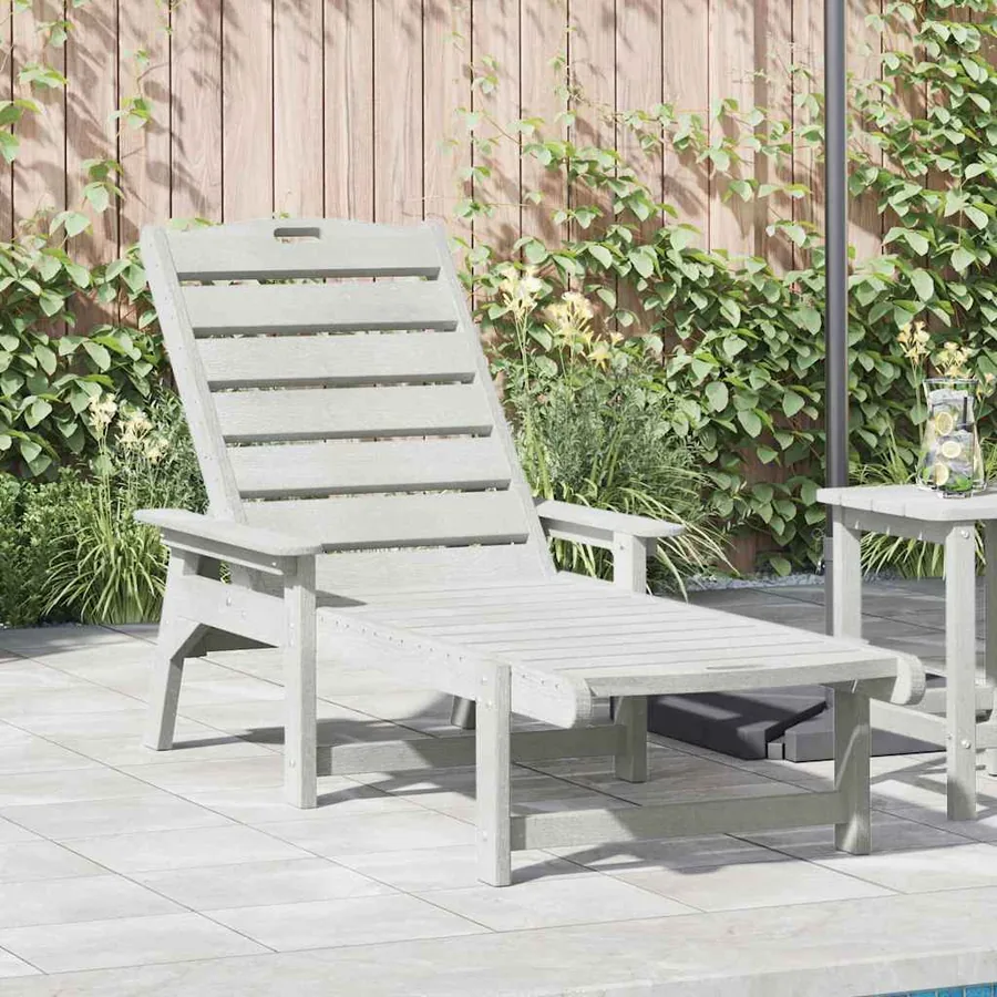 Transat Blanc 195,5 x 53 x 98,5 cm HDPE