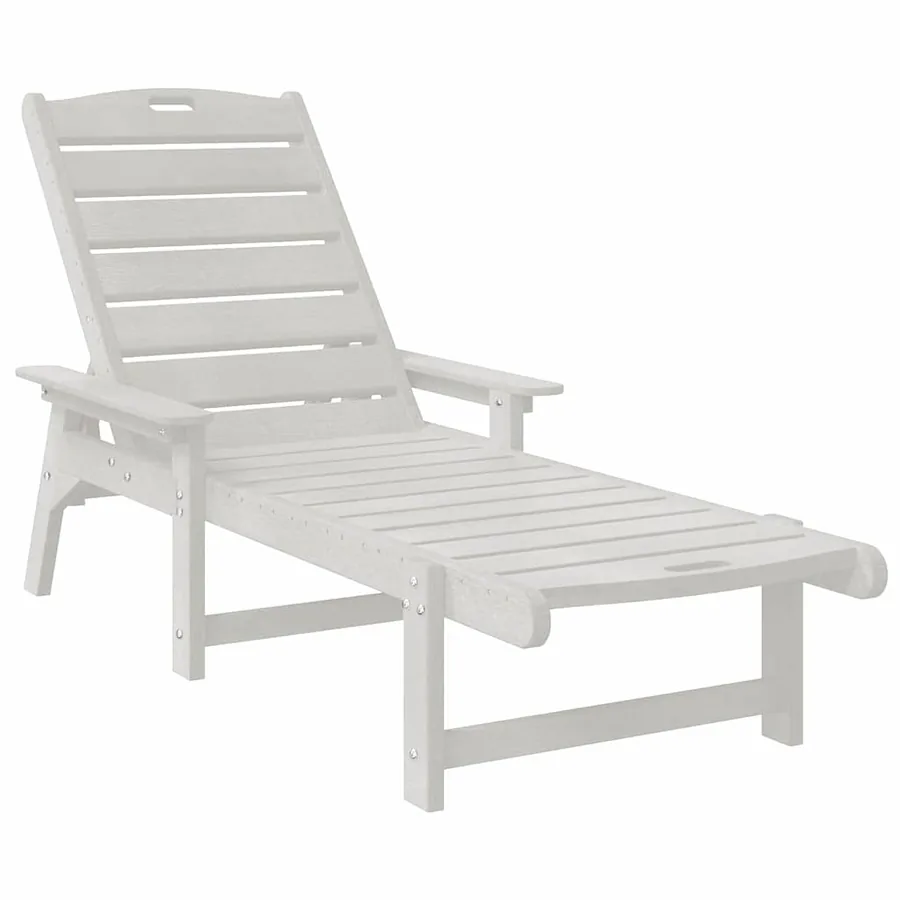 Transat Blanc 195,5 x 53 x 98,5 cm HDPE - 2