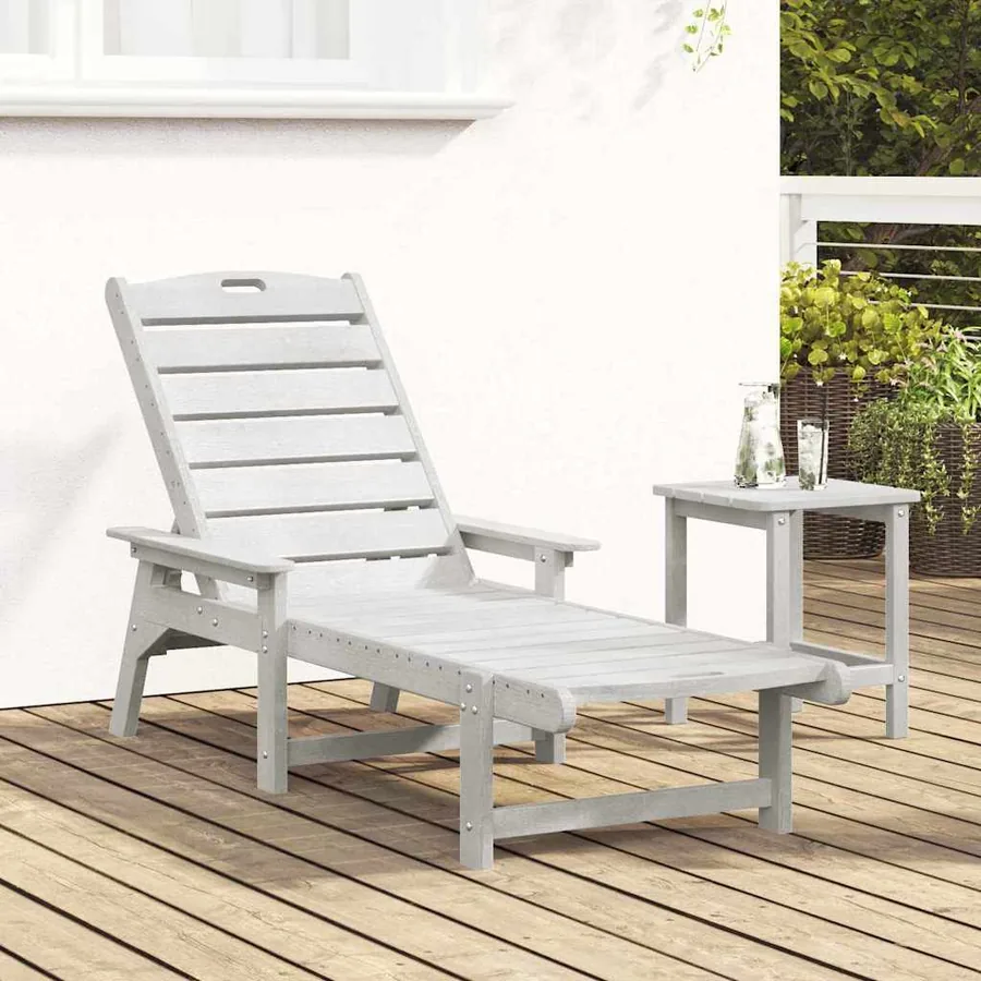 Transat Blanc 195,5 x 53 x 98,5 cm HDPE - 3