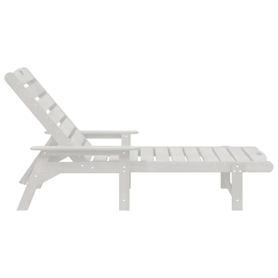 Transat Blanc 195,5 x 53 x 98,5 cm HDPE - 5