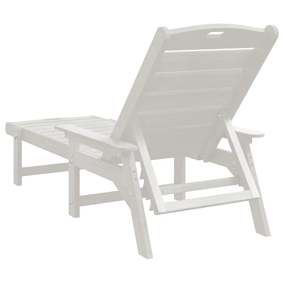 Transat Blanc 195,5 x 53 x 98,5 cm HDPE - 6