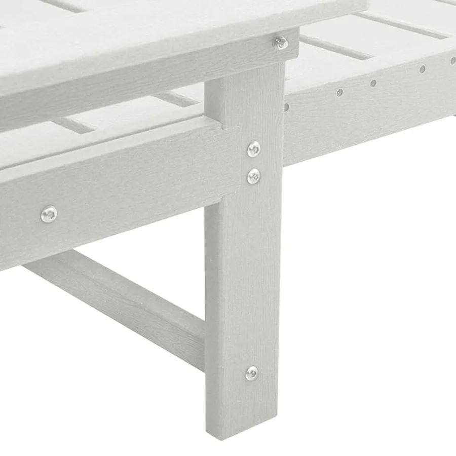 Transat Blanc 195,5 x 53 x 98,5 cm HDPE - 7