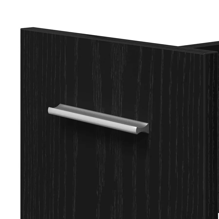 Armoire avec roue Chêne noir 60 x 22 x 79 cm - 8