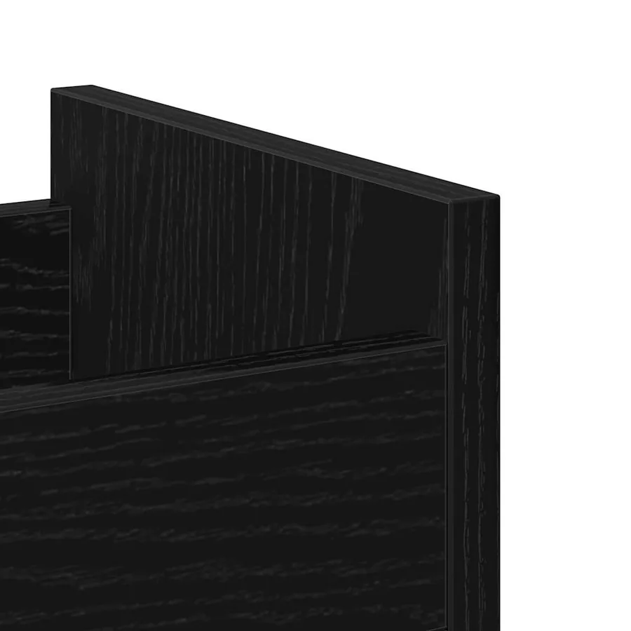 Armoire avec roue Chêne noir 60 x 22 x 79 cm - 9
