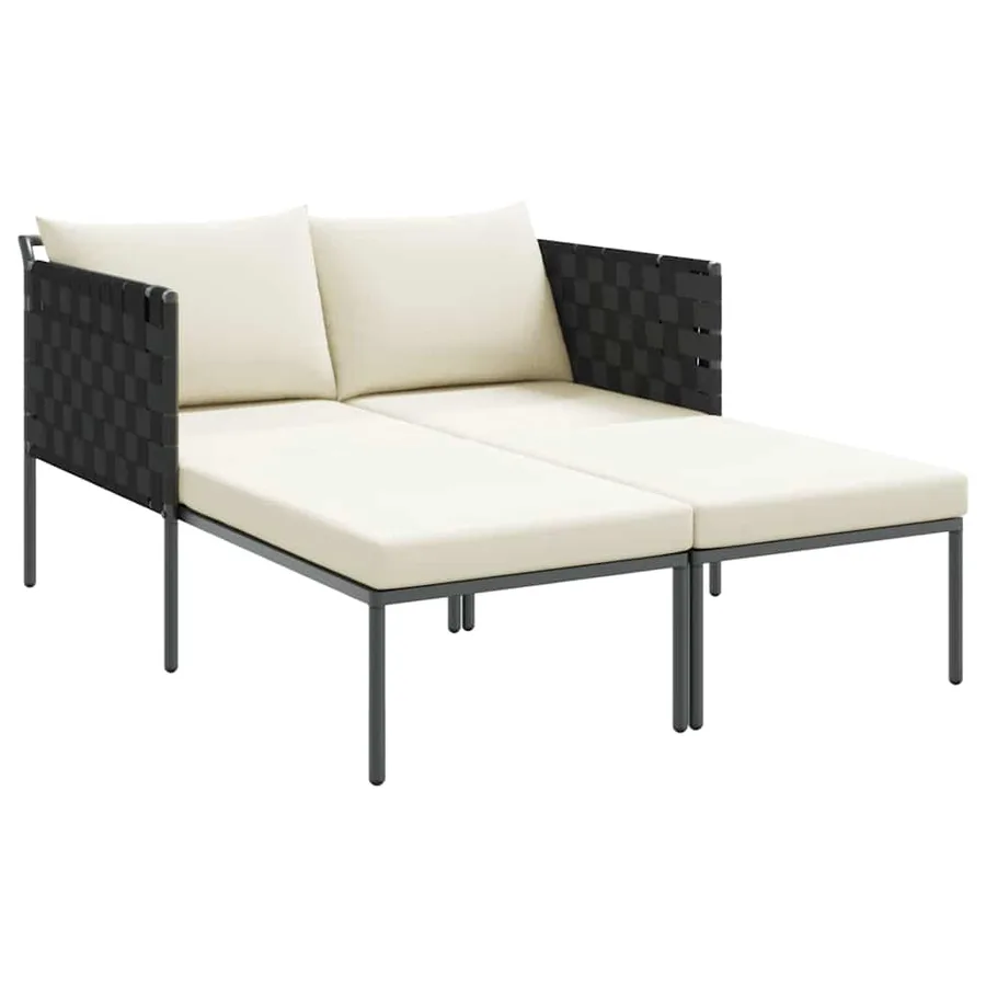 Transat Anthracite 153 x 115 x 69.5 cm Acier enduit de poudre - 2