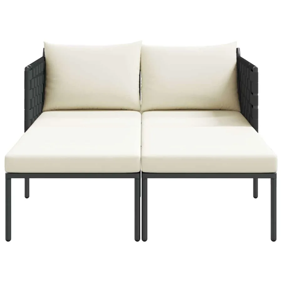 Transat Anthracite 153 x 115 x 69.5 cm Acier enduit de poudre - 6