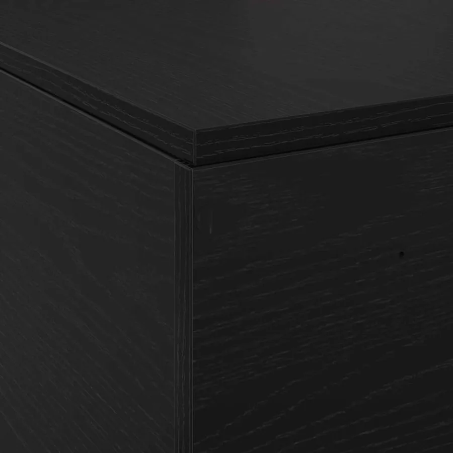 Cadre de lit avec rangement Chêne noir 120 x 200 cm - 12
