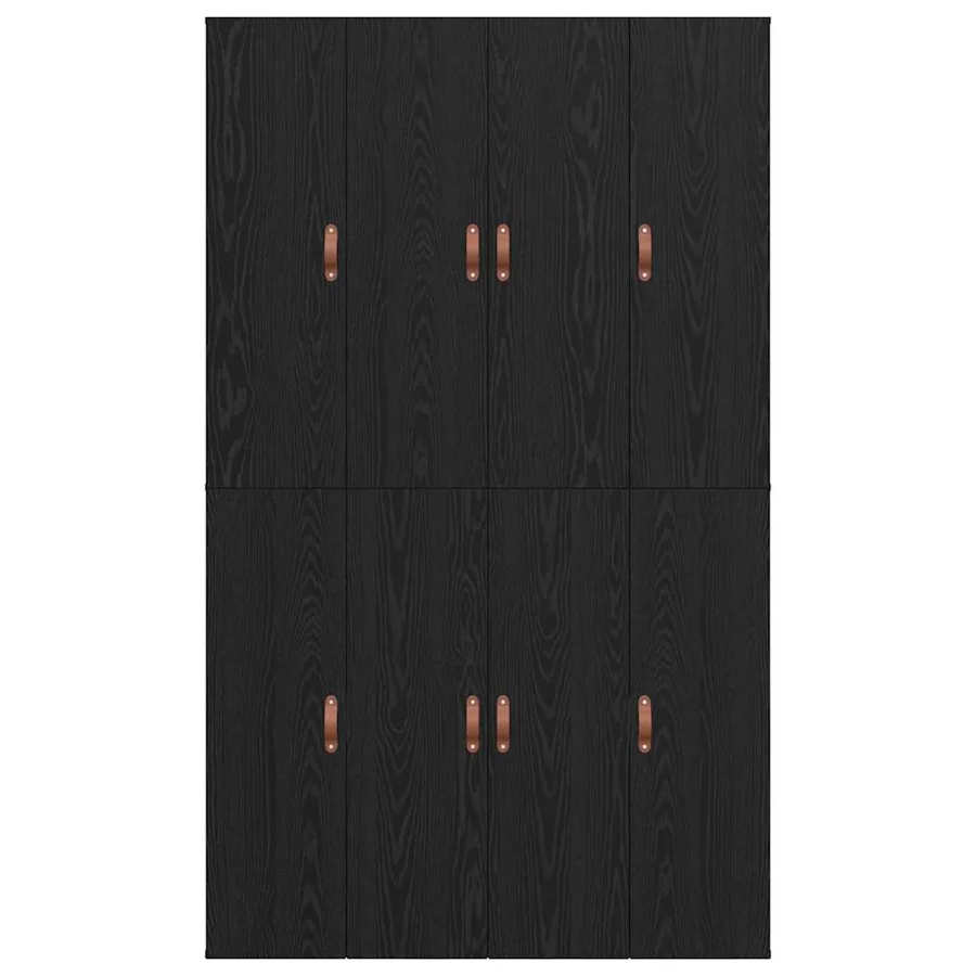 Cadre de lit avec rangement Chêne noir 120 x 200 cm - 9