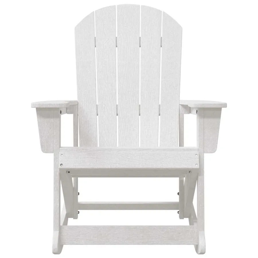 Chaises Berçantes Adirondack 2 pcs Blanc HDPE - 5