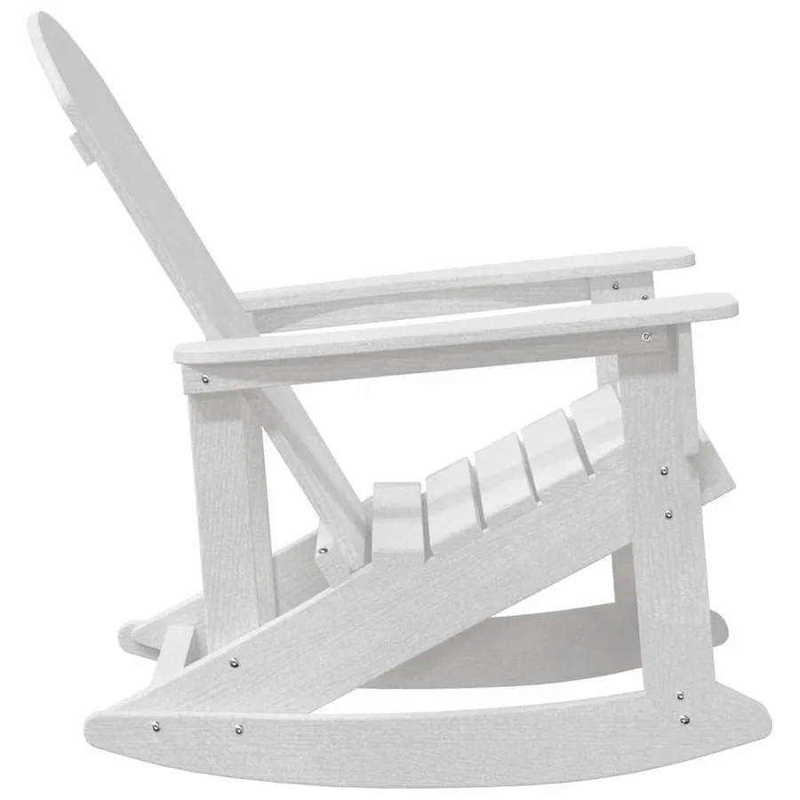 Chaises Berçantes Adirondack 2 pcs Blanc HDPE - 6