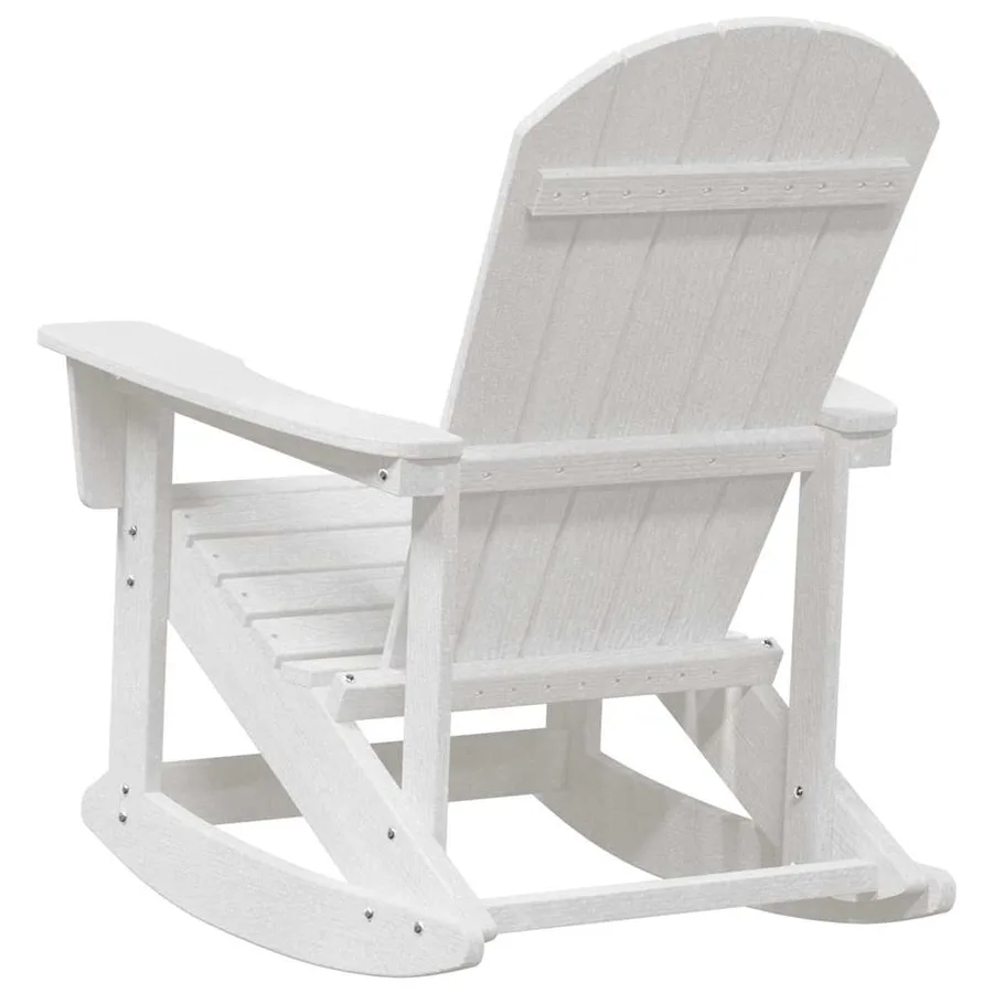 Chaises Berçantes Adirondack 2 pcs Blanc HDPE - 7