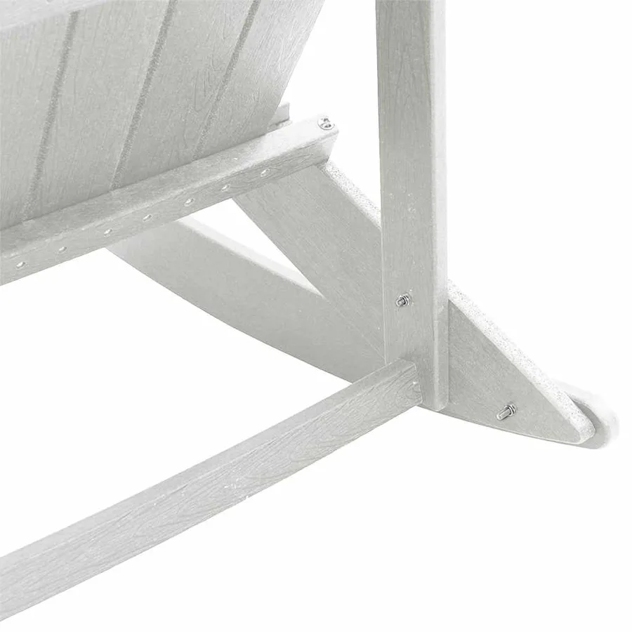 Chaises Berçantes Adirondack 2 pcs Blanc HDPE - 9