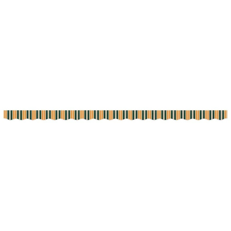 Remplacement de lambrequin Vert et jaune 4,5 m Polyester - 4