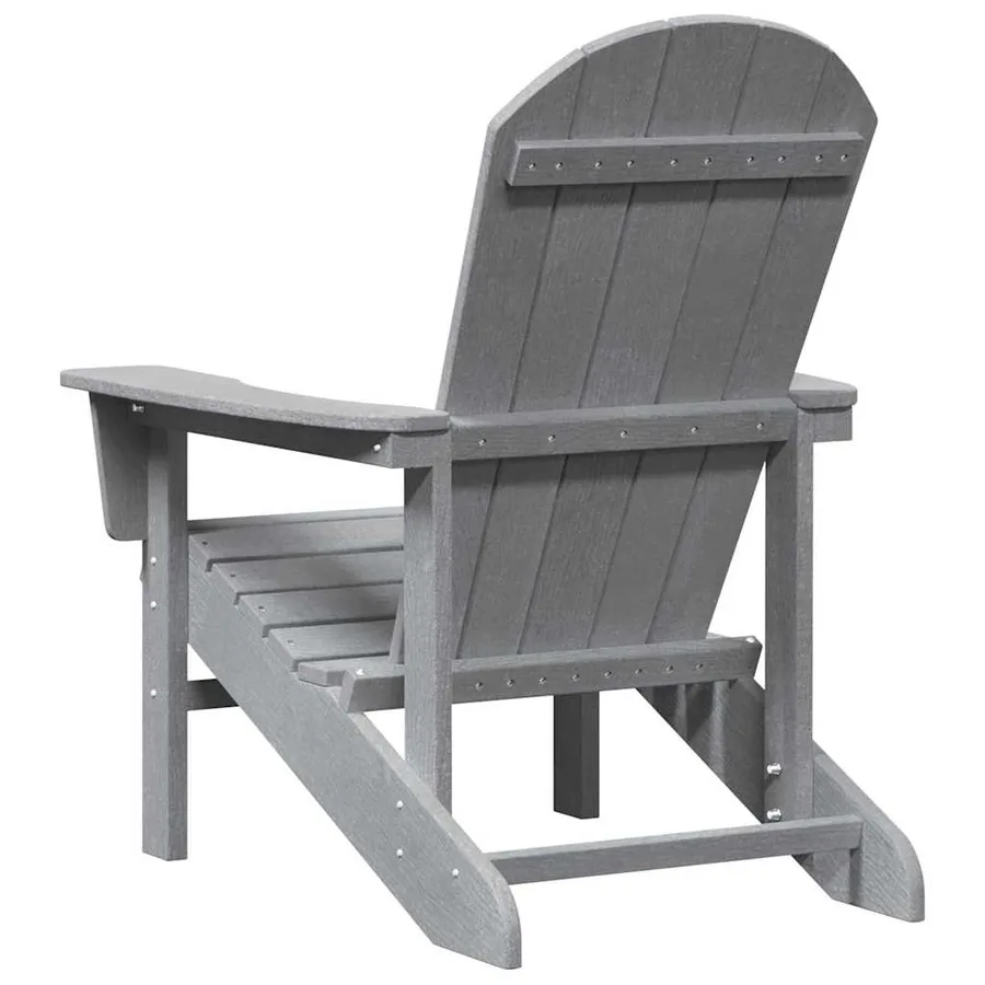Chaise de jardin 2 pcs Gris clair 82 x 74 x 92 cm Polyéthylène - 7