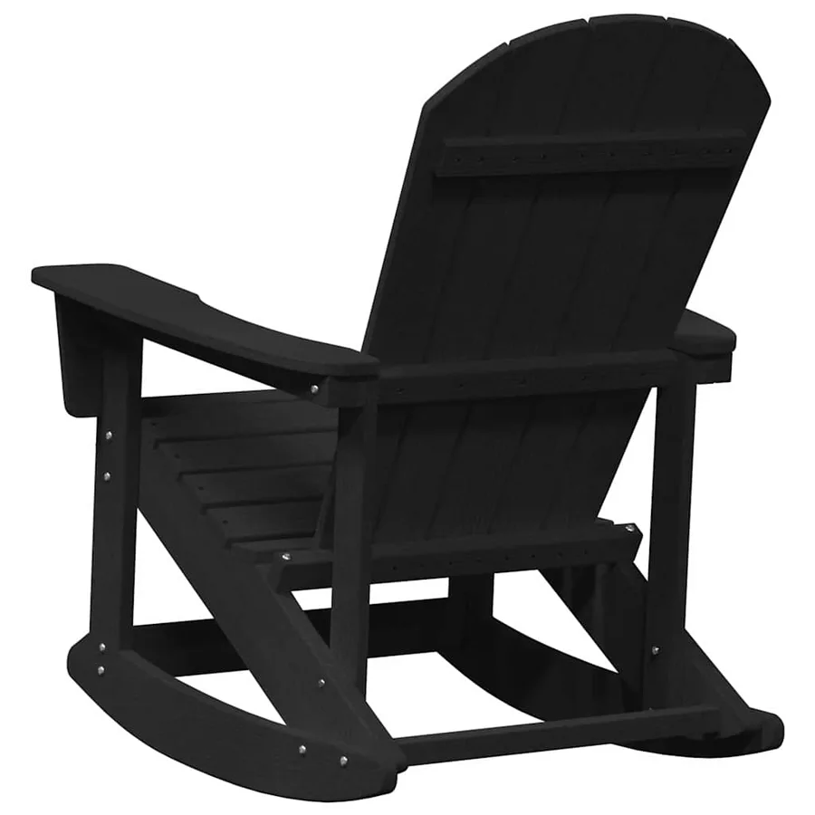 Chaises Berçantes Adirondack 2 pcs Noir HDPE - 7