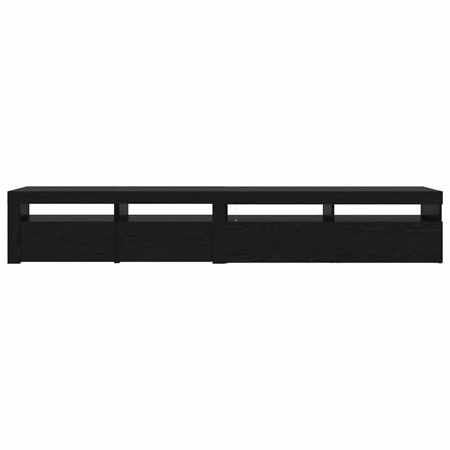 Meuble TV 2 pcs Chêne noir 240 x 35 x 40 cm Bois d'ingénierie - 8