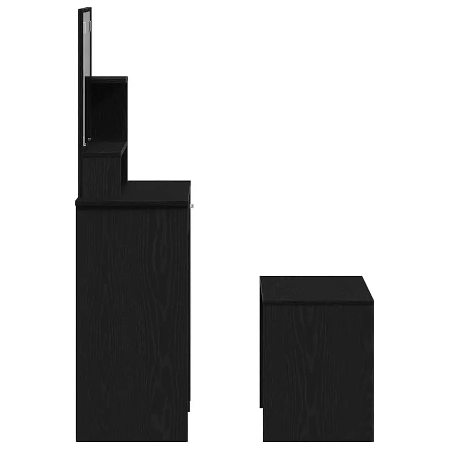 Ensemble de Coiffeuse 2 pcs Chêne noir Bois d'ingénierie - 9