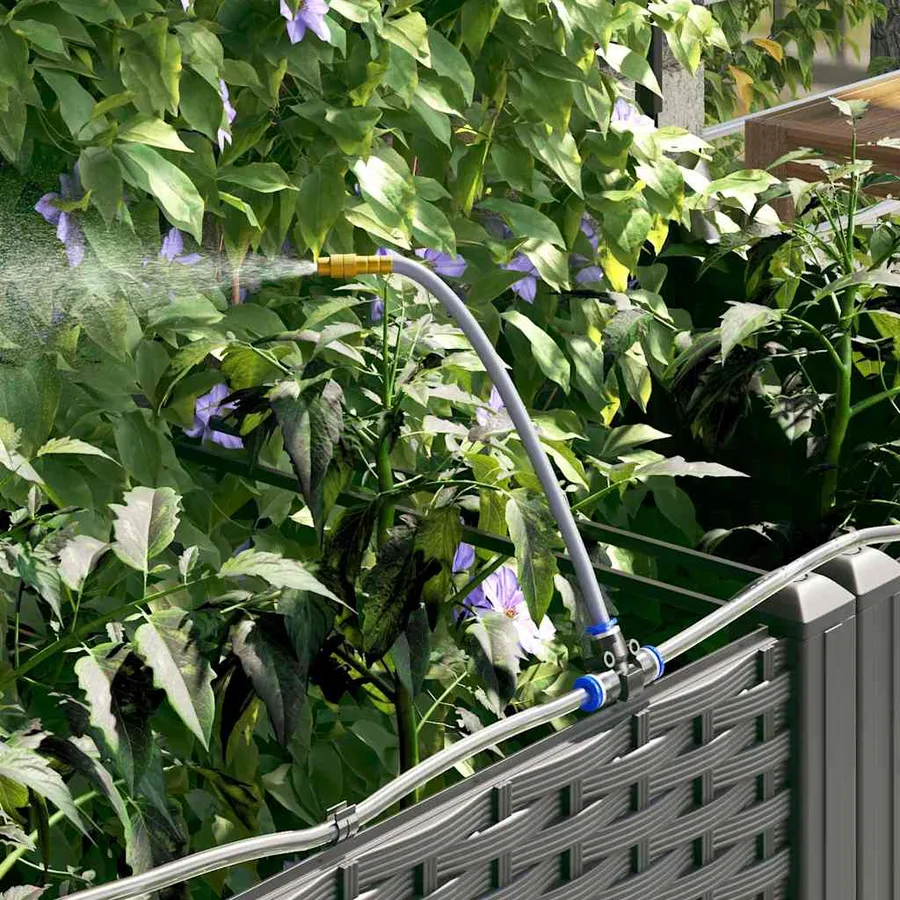 Cache-pot de jardin 2 pc Noir 80 x 40 x 126 cm PP - 5