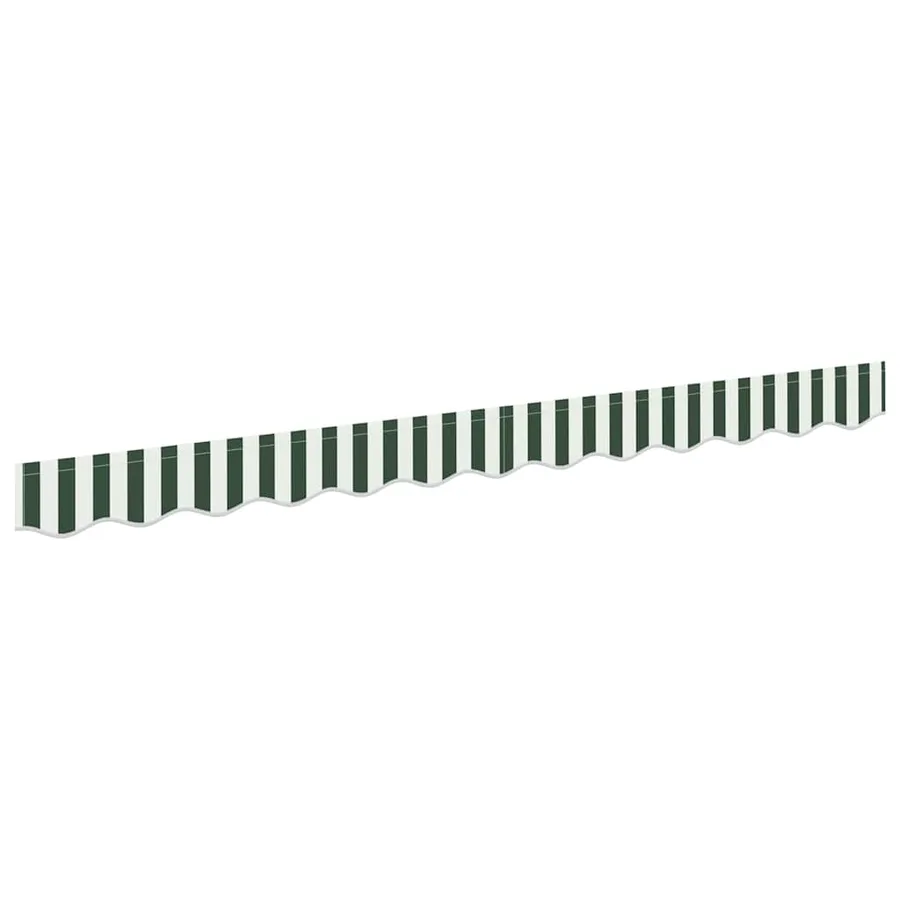 Remplacement de lambrequin Vert et blanc 3,5 m Polyester - 2