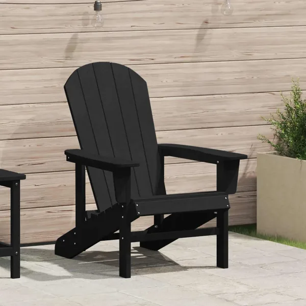 Chaise Adirondack Noir 82 x 74 x 92 cm HDPE