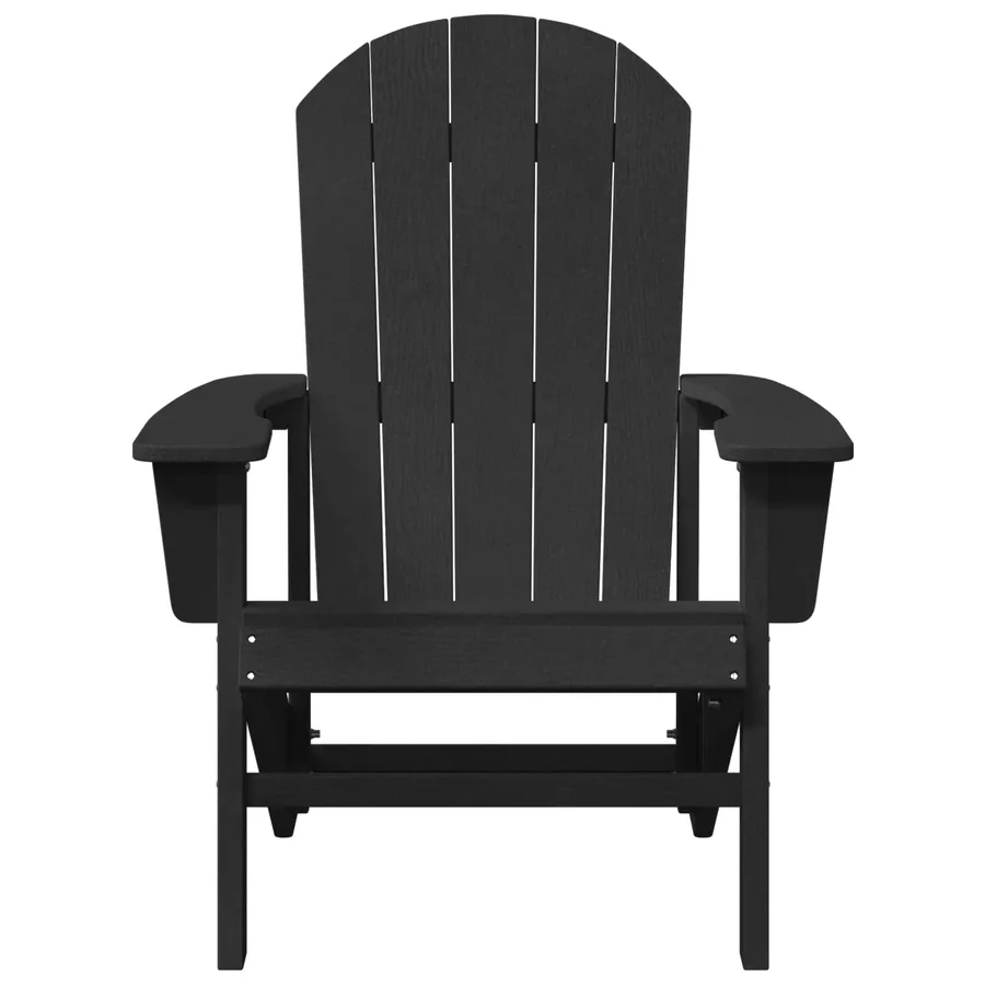 Chaise Adirondack Noir 82 x 74 x 92 cm HDPE - 4