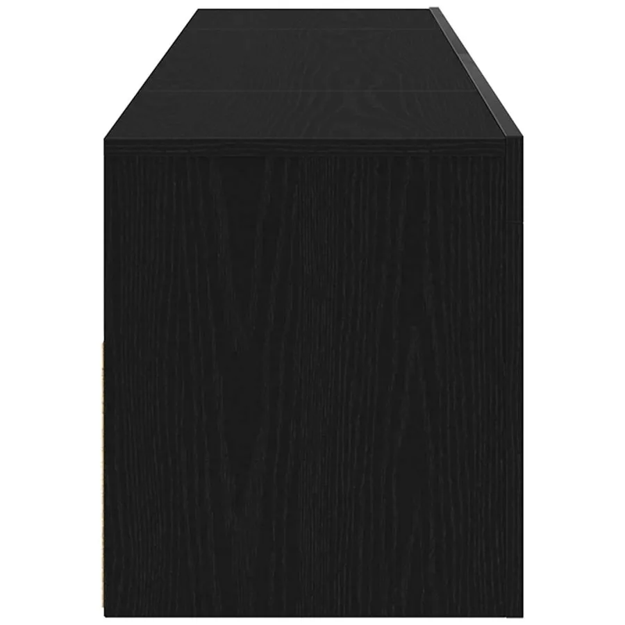 Meuble TV Chêne noir 120 x 35 x 40 cm Bois d'ingénierie - 9
