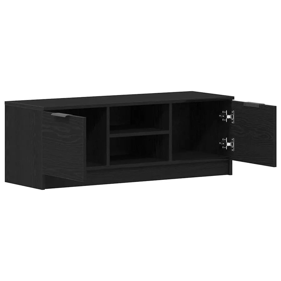 Meuble TV Chêne noir 102 x 32 x 35.5 cm Bois d'ingénierie - 5