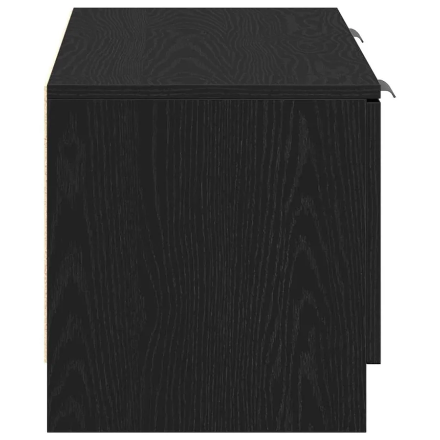 Meuble TV Chêne noir 102 x 32 x 35.5 cm Bois d'ingénierie - 7
