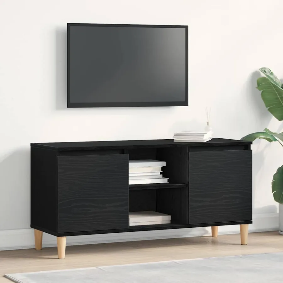 Meuble TV Chêne noir 102 x 35 x 50 cm Bois d'ingénierie