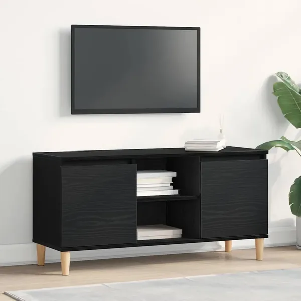 Meuble TV Chêne noir 102 x 35 x 50 cm Bois d'ingénierie