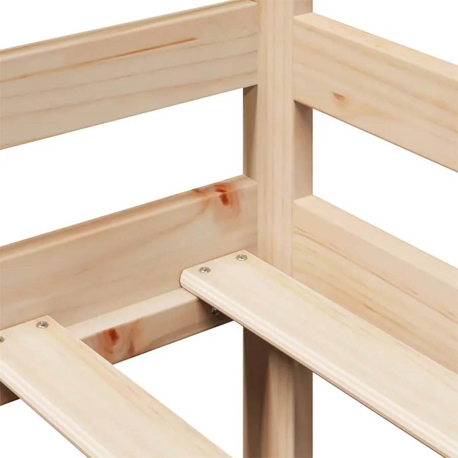 Lit de jour avec tiroirs sans matelas 80x200 cm bois massif - 10