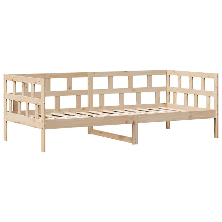 Lit de jour avec tiroirs sans matelas 80x200 cm bois massif - 5