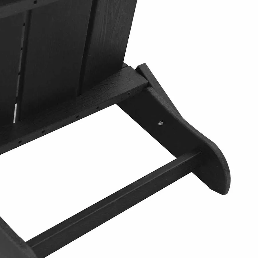 Chaise de jardin 2 pcs Noir 80.5 x 74.5 x 92 cm Polyéthylène - 8