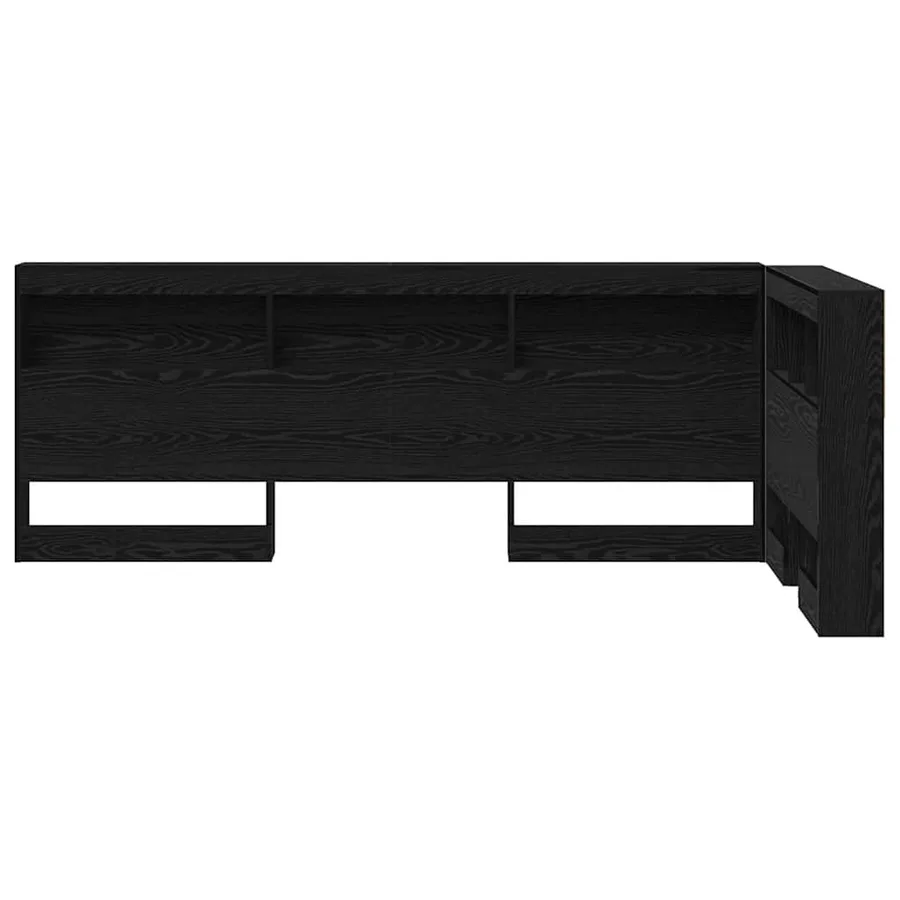 Tête de lit de rangement Chêne noir 100 cm Bois d'ingénierie - 6