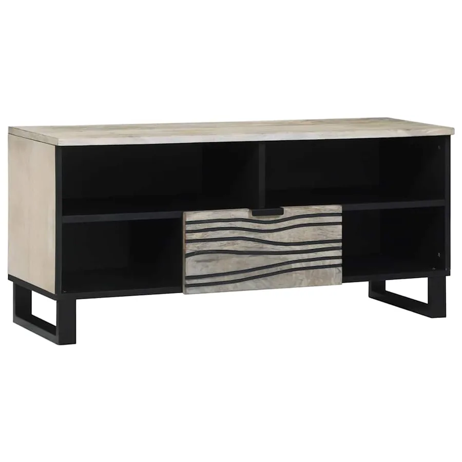 Unites TV avec tiroir Blanc 105 x 33 x 46 cm Bois d'ingénierie