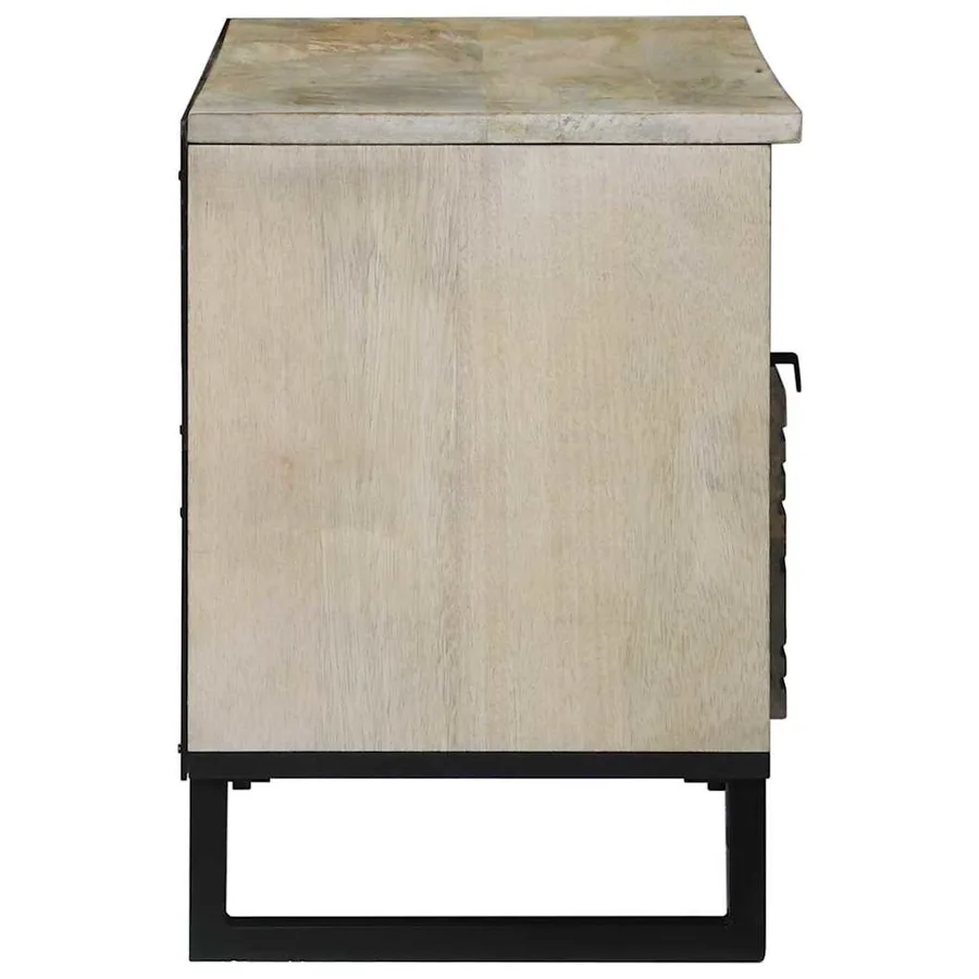 Unites TV avec tiroir Blanc 105 x 33 x 46 cm Bois d'ingénierie - 4