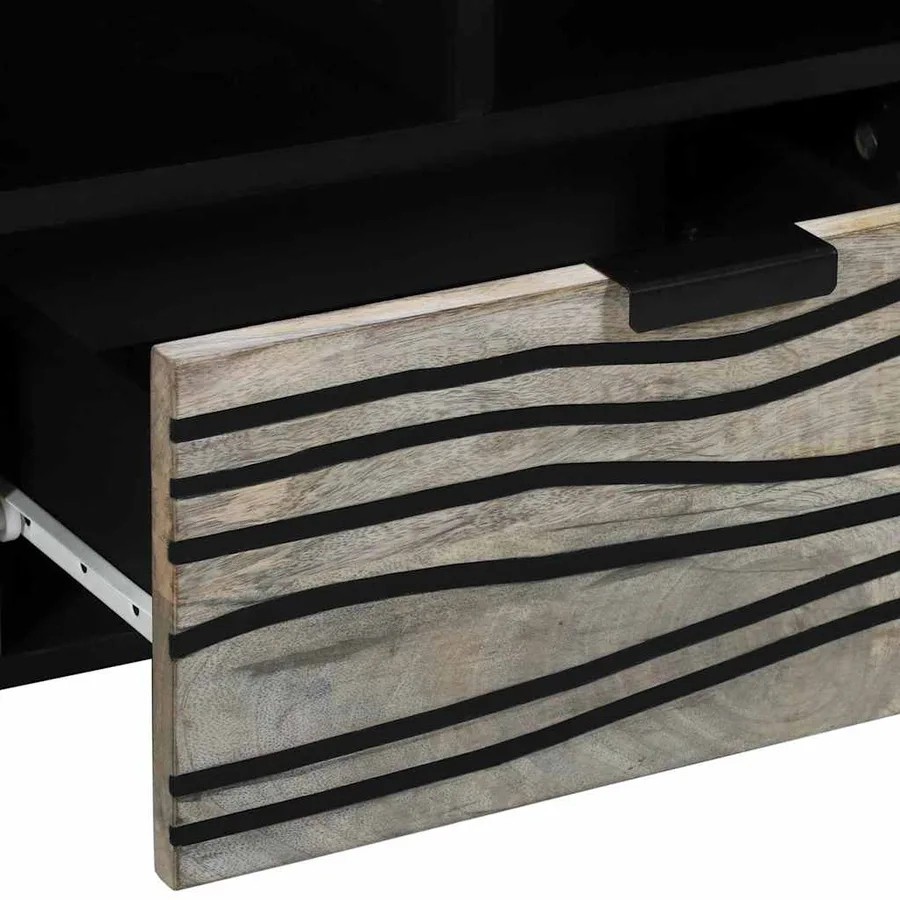 Unites TV avec tiroir Blanc 105 x 33 x 46 cm Bois d'ingénierie - 7