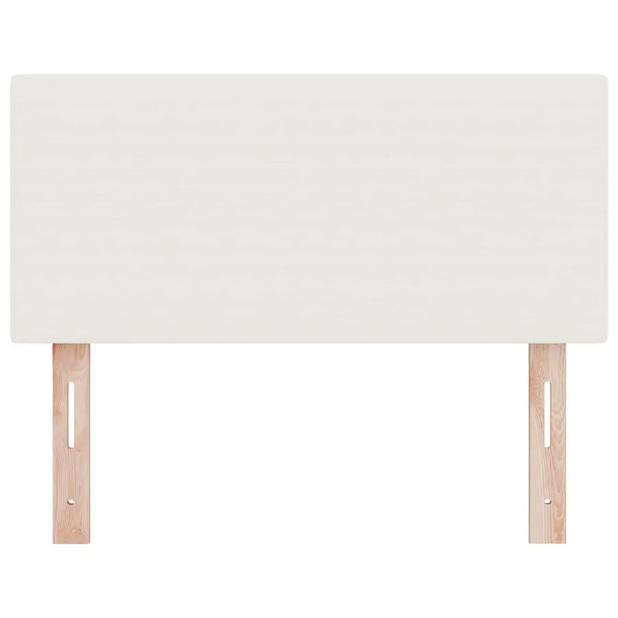 Tête de lit Crème 100 cm Tissu en velours côtelé - 4