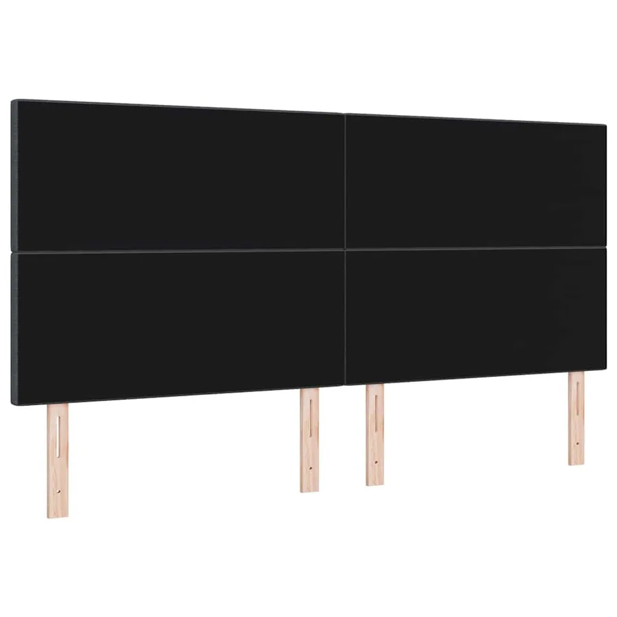 Tête de lit Gris foncé 200 cm Tissu en velours côtelé - 6