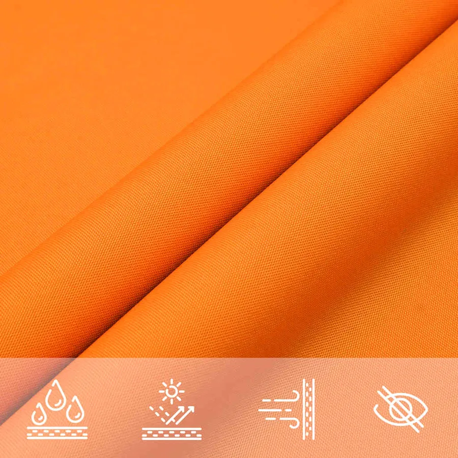 Voile d'ombrage orange 2x2x2 m 100% polyester Oxford - 7