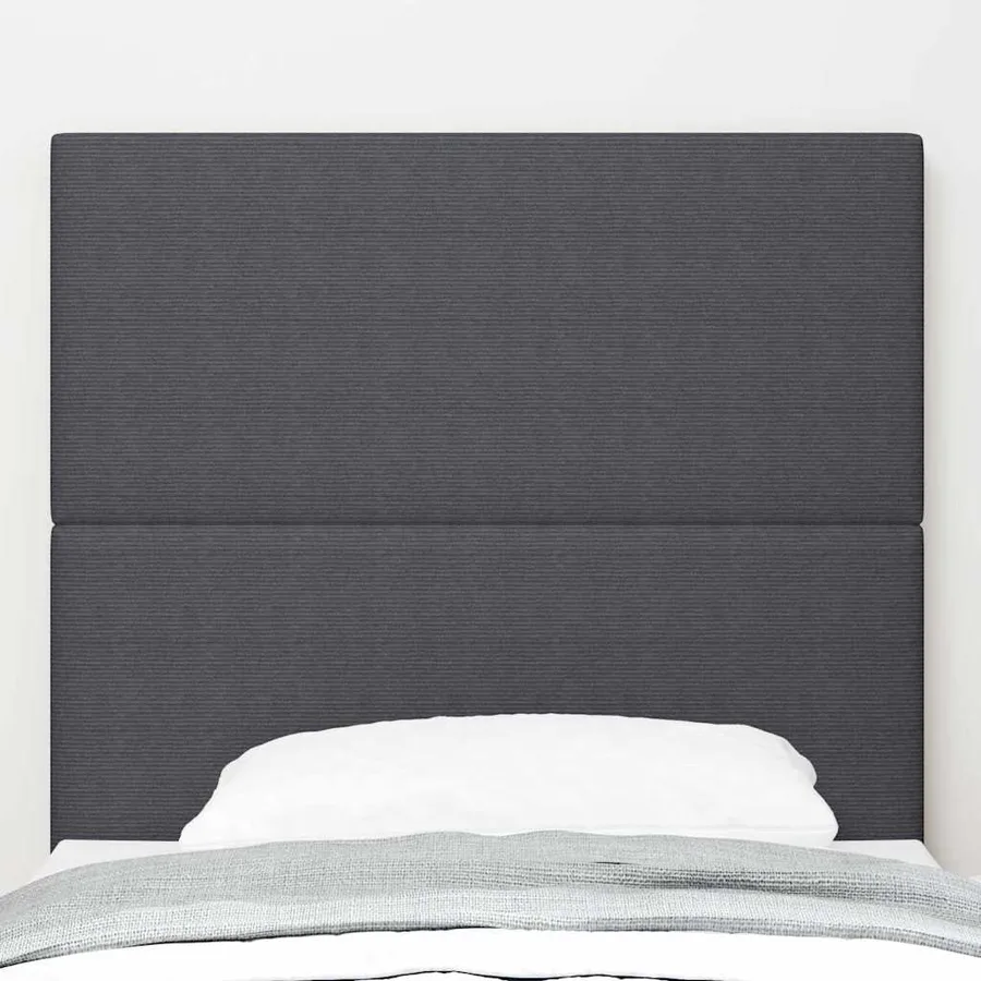 Tête de lit Gris foncé 100 cm Tissu en velours côtelé - 3