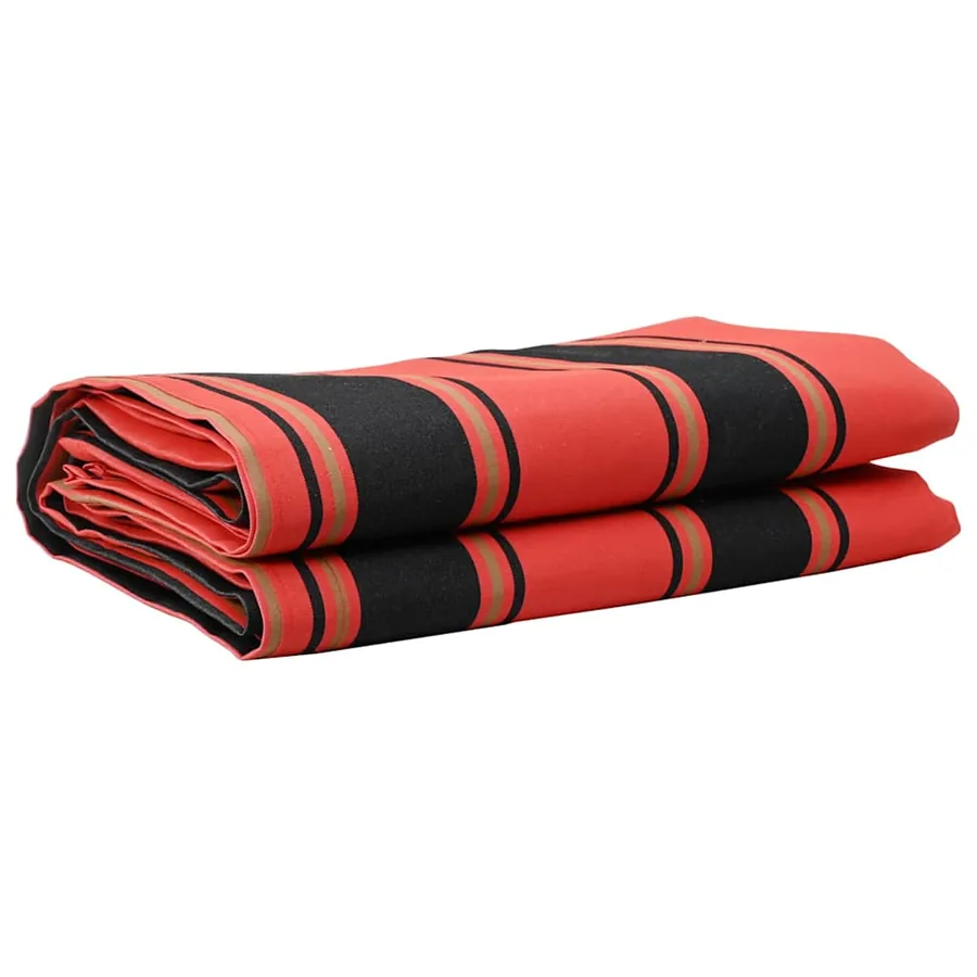 Toile de rechange pour auvent Orange et Noir 1000 x 160 cm